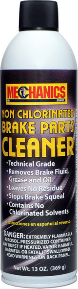 Mechanics Non Chlorinated Brake Parts Cleaner 13 Oz 50283Mb