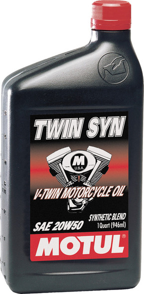 Motul Twin Syn V-Twin Motorcycle Oil 20W50 1Qt 108084