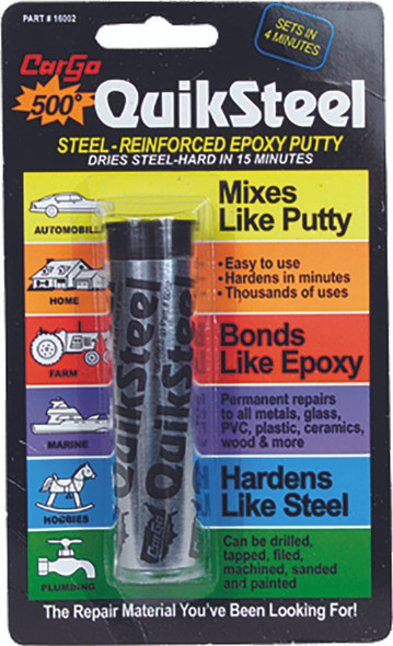 Quik Steel Steel Reinforced Epoxy Putty 16002Tri