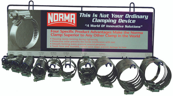 Norma 90 Piece Hose Clamp Dealer Kit W3-Disp-8-80
