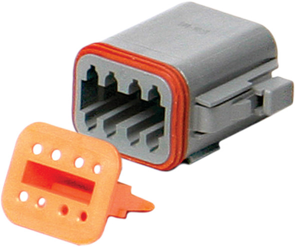 Novello Male Connector Plug 8-Pin Grey Dn-8P