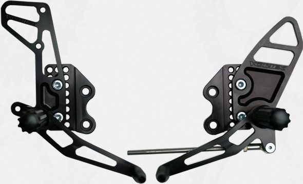 Vortex Rear Set Complete Blk Suz Rs510K