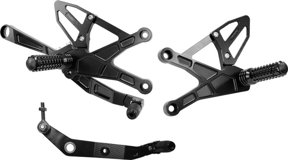 Vortex Rear Set Complete Blk Yam Rs683K