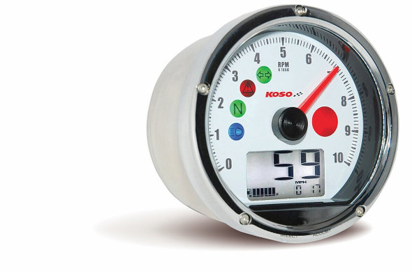 Koso T & T Multi Function Meter (Chrome) Ba035W00