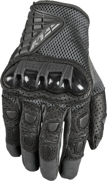 Fly Racing Coolpro Force Gloves Gunmetal/Black Lg #5841 476-4113~4