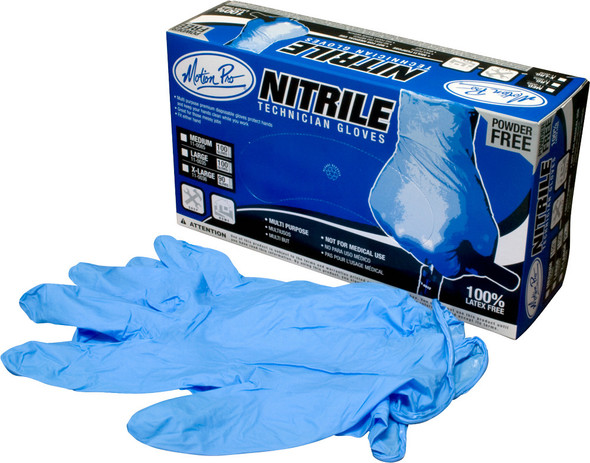 Motion Pro Nitrile Textured Powder Free Gloves L 100/Pk 11-0035