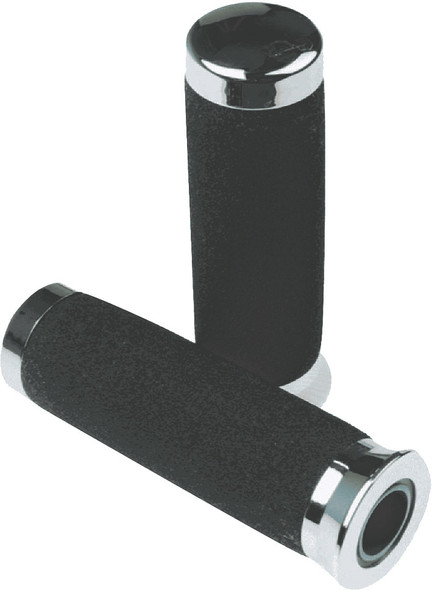 Grab On Deluxe Chrome End Grips 6-1/4" X 7/8" Mc317