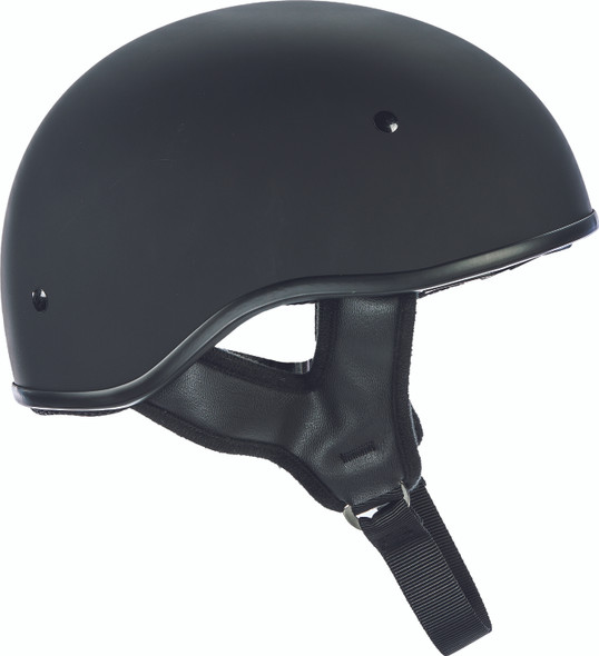 Fly Racing .357 Solid Half Helmet Matte Black Lg 73-8201-4