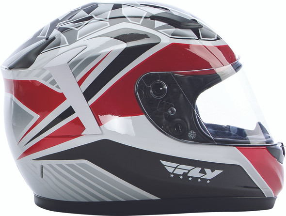 Fly Racing Conquest Mosaic Helmet White/Red/Black Xs 73-8421Xs