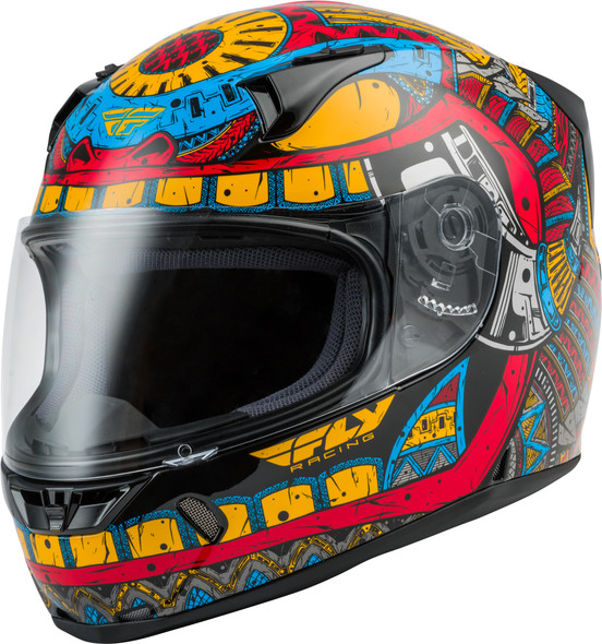 Fly Racing Revolt Codex Helmet Red/Blue/Yellow Md 73-8375M