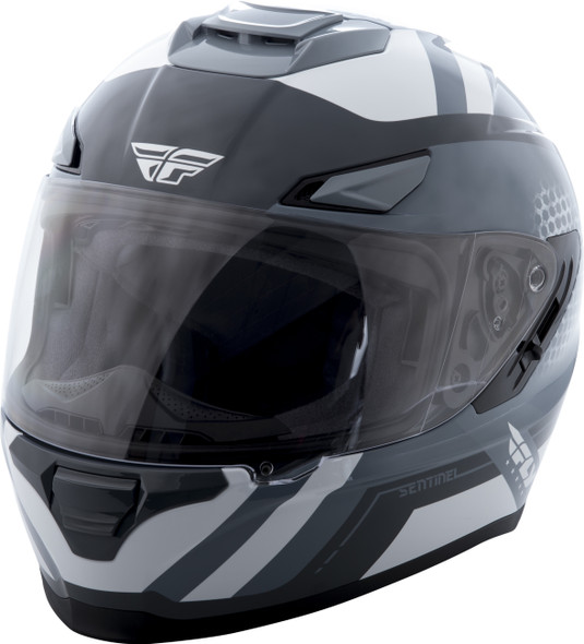 Fly Racing Sentinel Mesh Helmet Grey/White Md 73-8327M