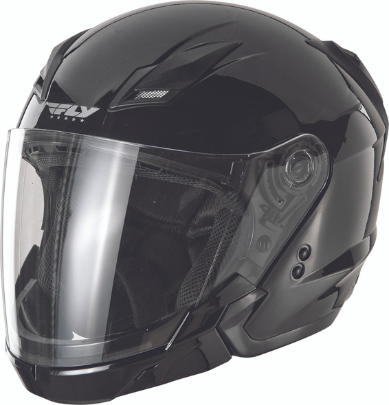 Fly Racing Tourist Solid Helmet Black Xs F73-8100~1