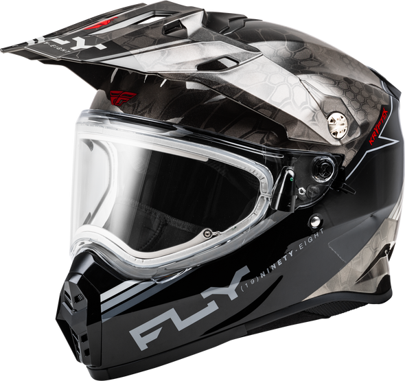 Fly Racing Trekker Cw Conceal Helmet Elec Shld Black/Grey/White Sm 73-31360S