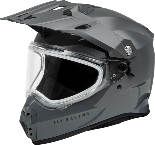 Fly Racing Trekker Cw Solid Helmet Dual Shld Grey Lg 73-31363L