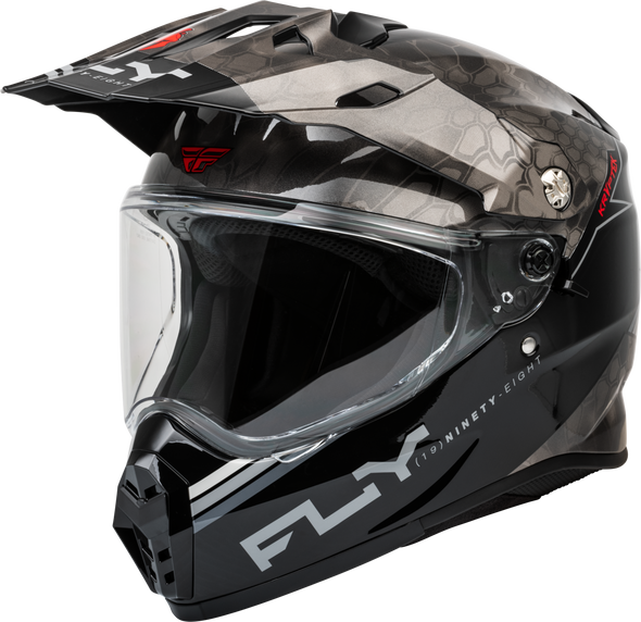 Fly Racing Trekker KryptEK Conceal Helmet Black/Grey/White Sm 73-7027S