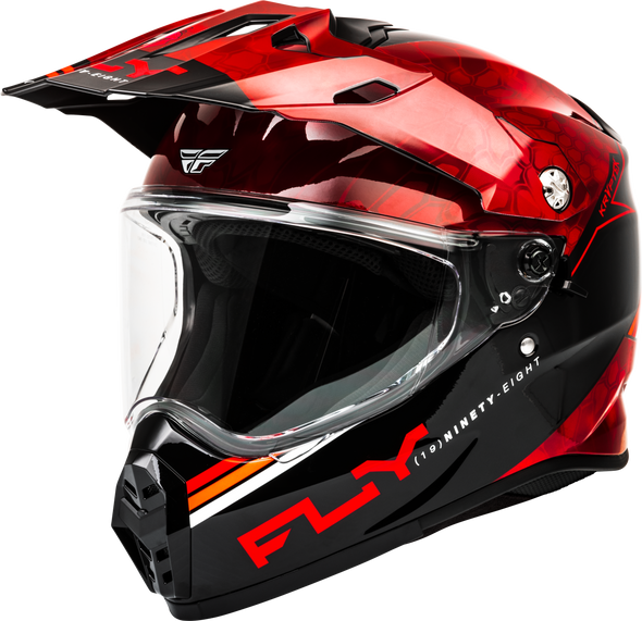 Fly Racing Trekker KryptEK Conceal Helmet Red/Black 2X 73-70292X