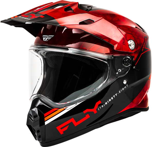 Fly Racing Trekker KryptEK Conceal Helmet Red/Black Md 73-7029M
