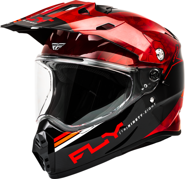 Fly Racing Trekker KryptEK Conceal Helmet Red/Black Xl 73-7029X