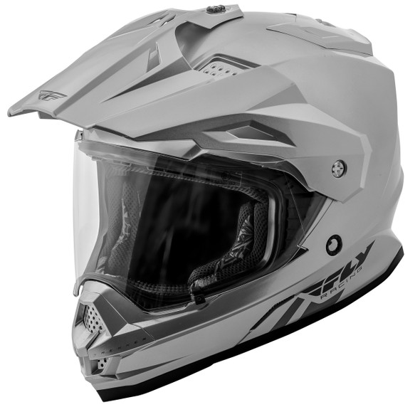 Fly Racing Trekker Solid Helmet Silver Xl 73-7012X