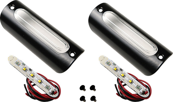 Cirius Led Lights Gloss Black W/White Led 1.25X3.75Bw