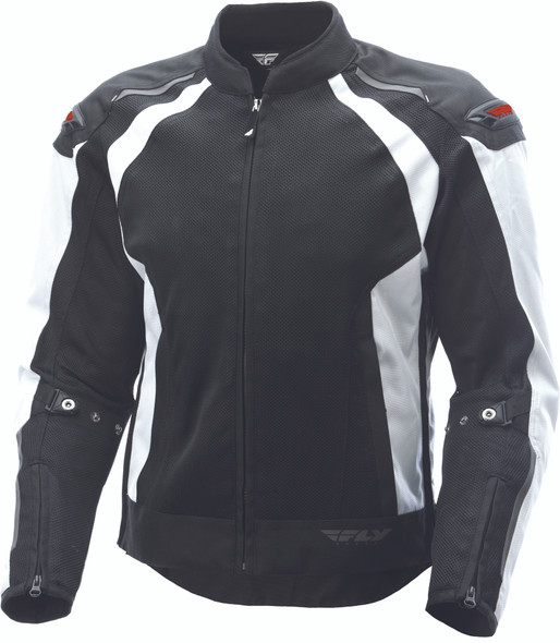 Fly Racing Coolpro Mesh Jacket White/Black Md #6152 477-4056~3