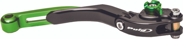 Puig Lever Brake Black/Green Extendable Foldable 19Vnv