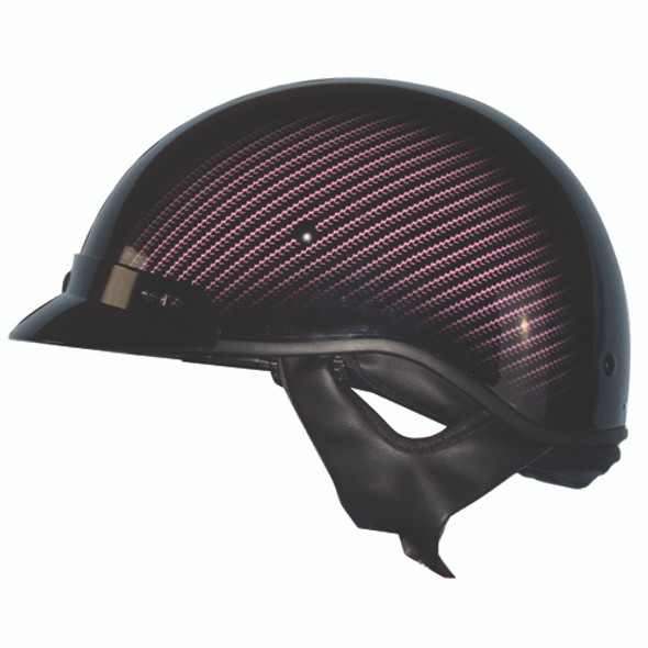 Zoan Zoan Route 66 Half Helmet - Carbon Blk/Pink - 2Xl 031-068
