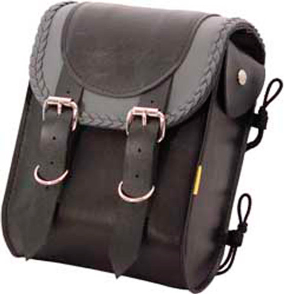 Willie & Max Sissy Bar Bag Grey Braided Willie & Max 58446-20