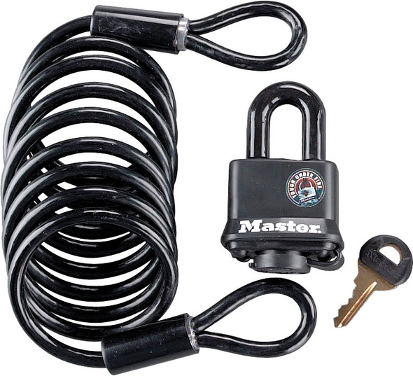 Master Lock Cable & Padlock 6'X.25" 613Dat