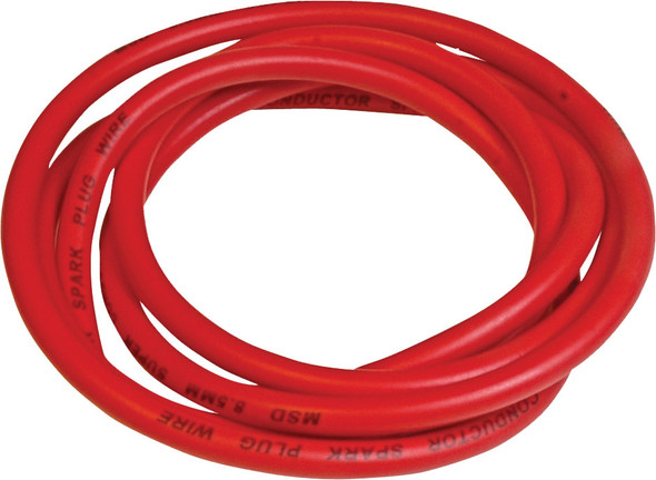 Msd 8.5Mm Super Conductor Spark Plug Wire - 25' (Red) 34019