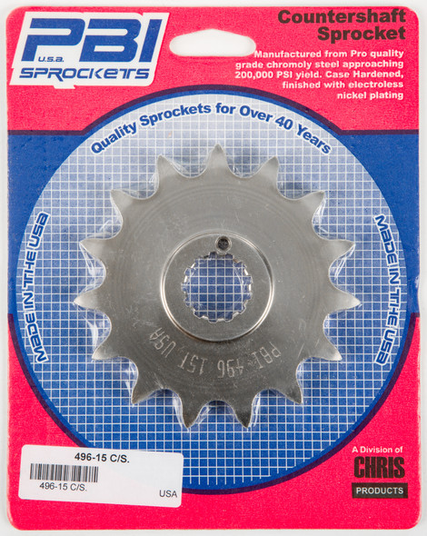 Pbi Front Cs Sprocket Steel 15T-630 Kaw/Suz 496-15