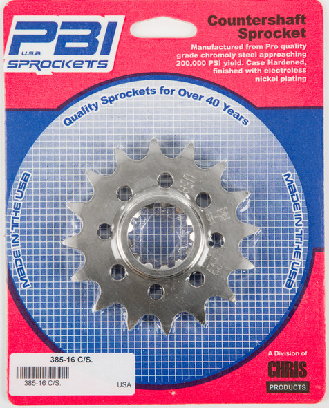 Pbi Front Cs Sprocket Steel 16T-525 Hon 385-16