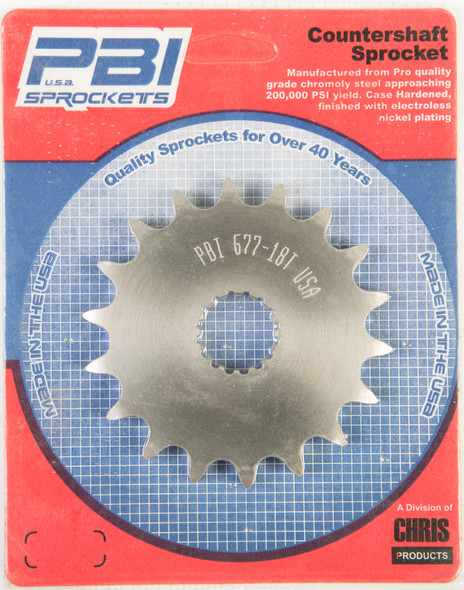 Pbi Front Cs Sprocket Steel 18T-530 Suz 677-18