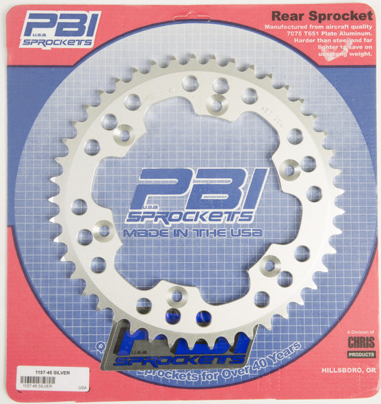 Pbi Rear Sprocket Aluminum 45T-520 Husq/Suz 1157-45-3