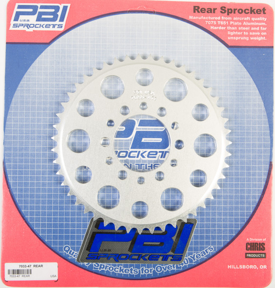 Pbi Rear Sprocket Aluminum 47T-428 Yam 7033-47-2