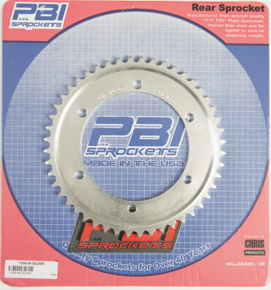 Pbi Rear Sprocket Aluminum 48T-428 Yam 7038-48