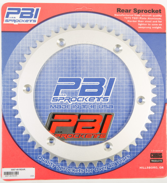 Pbi Rear Sprocket Aluminum 49T-520 Hon 3057-49-3