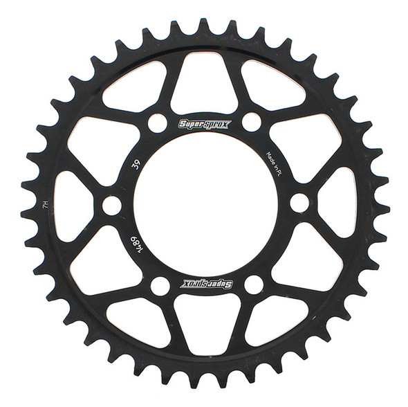 Supersprox Rear Sprocket Steel 39T-525 Blk Kaw Rfe-1489-39-Blk