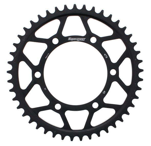 Supersprox Rear Sprocket Steel 45T-530 Blk Yam Rfe-479-45-Blk