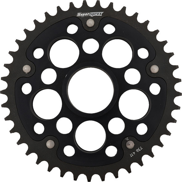 Supersprox Rear Stealth Sprocket Alu/Stl 41T-520 Blk Duc Rst-736-41-Blk