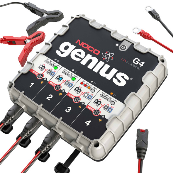 Noco Genius 4-Bank Smart Battery Charger 6V & 12V 4.4A G4