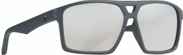 Dragon Channel Sunglasses Matte Grey W/Silver Ion Lens 336045912024