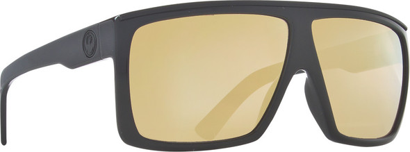 Dragon Fame Sunglasses Black Gold W/Gold Ion. Lens 720-2074