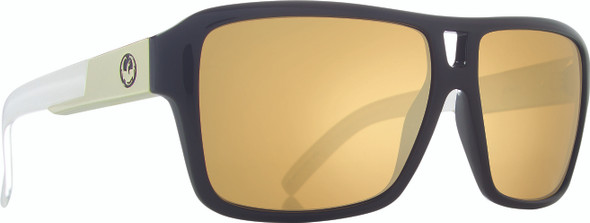 Dragon The Jam Sunglasses Jet White W /Gold Ion Lens 225086910016