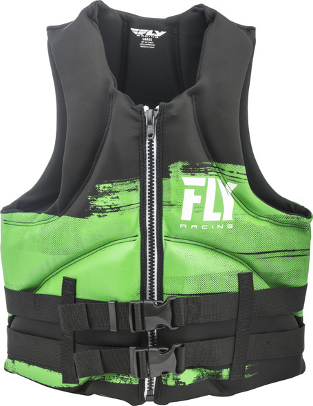 Fly Racing Mens Neoprene Life Jacket Green/Black Xl 142424-400-050-18