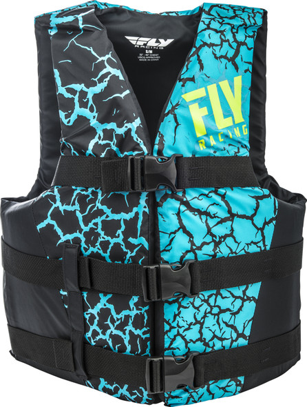 Fly Racing Nylon Life Jacket Blue/Black 2X 112224-500-080-18