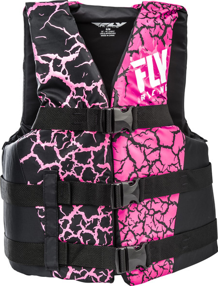 Fly Racing Nylon Life Jacket Pink/Black 2X 112224-105-080-18