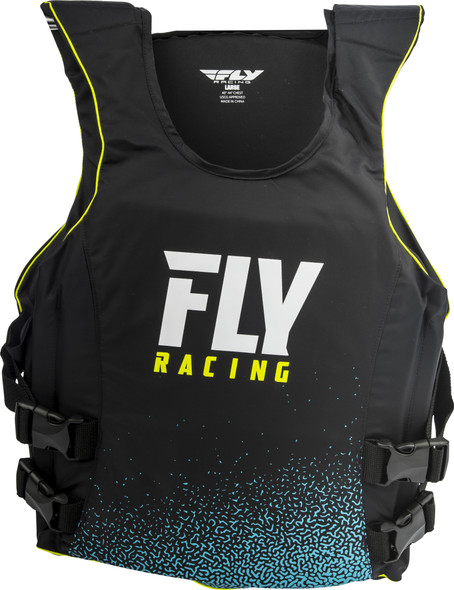 Fly Racing Nylon Life Jacket Pullover Black/Blue Lg 113024-700-040-18