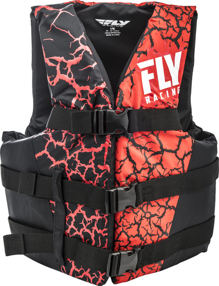 Fly Racing Nylon Life Jacket Red/Black 2X 112224-100-080-18