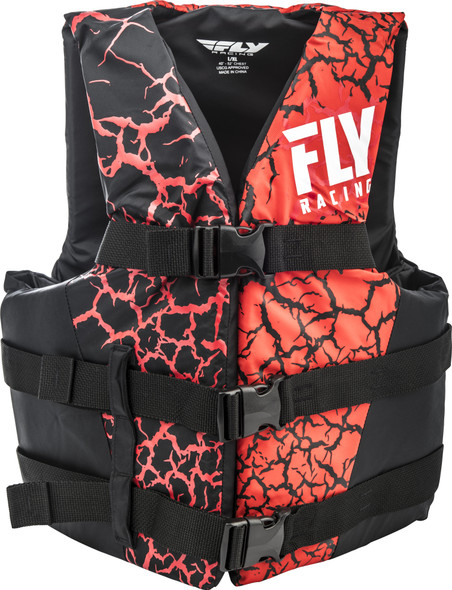 Fly Racing Nylon Life Jacket Red/Black Lg/Xl 112224-100-050-18